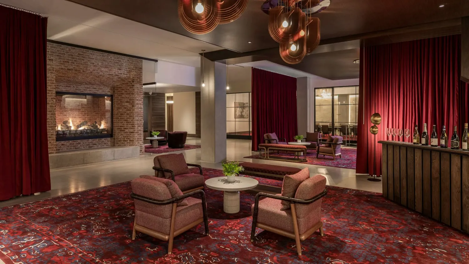 Thompson Hotel interior designed by Form + Function + Design, view 16