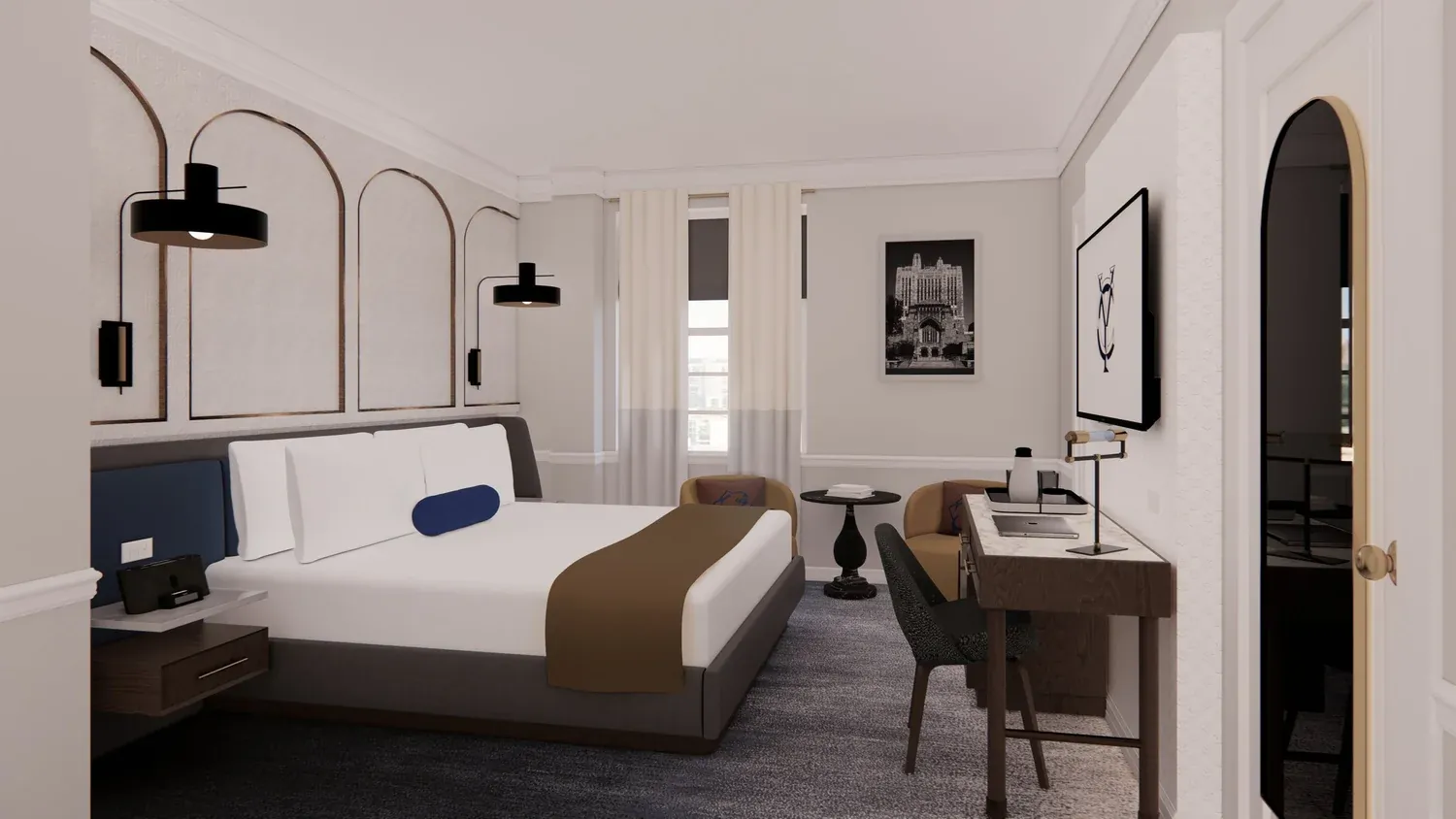 Yale Club, New York, NY interior designed by Form + Function + Design, view 5