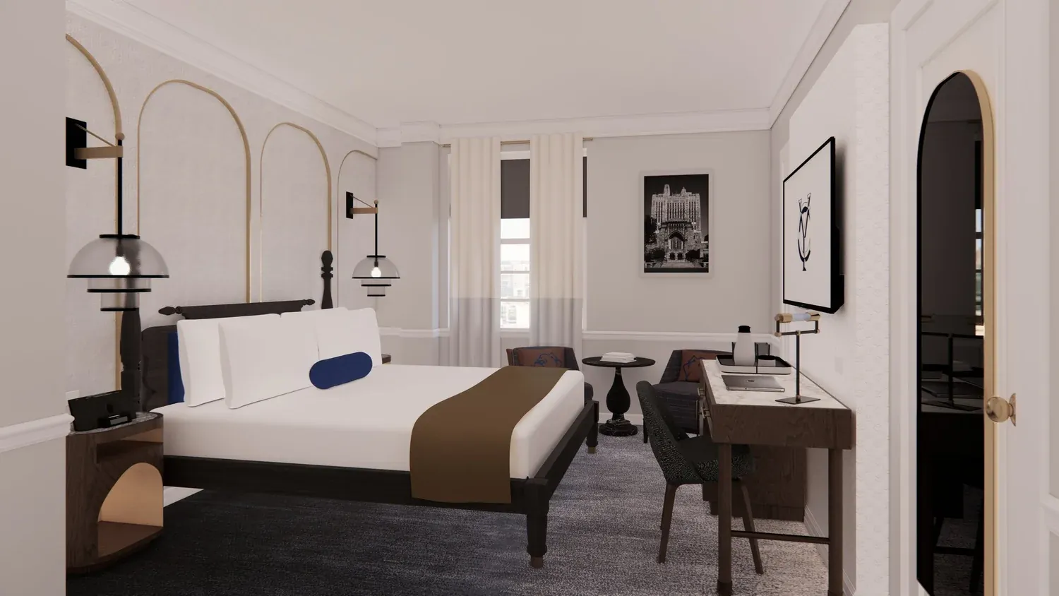 Yale Club, New York, NY interior designed by Form + Function + Design, view 11