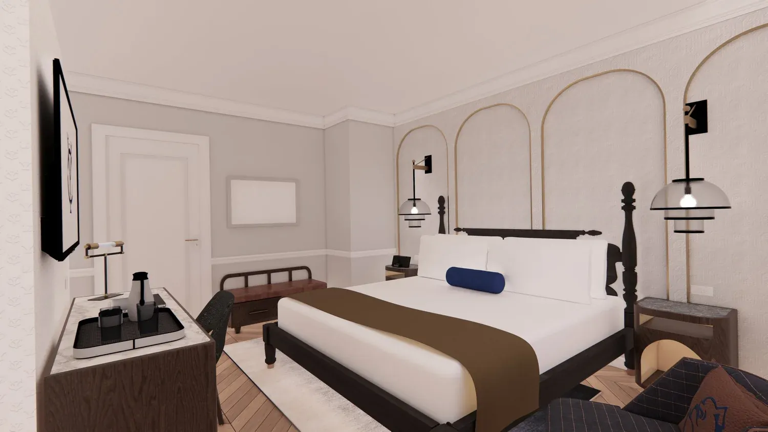 Yale Club, New York, NY interior designed by Form + Function + Design, view 7