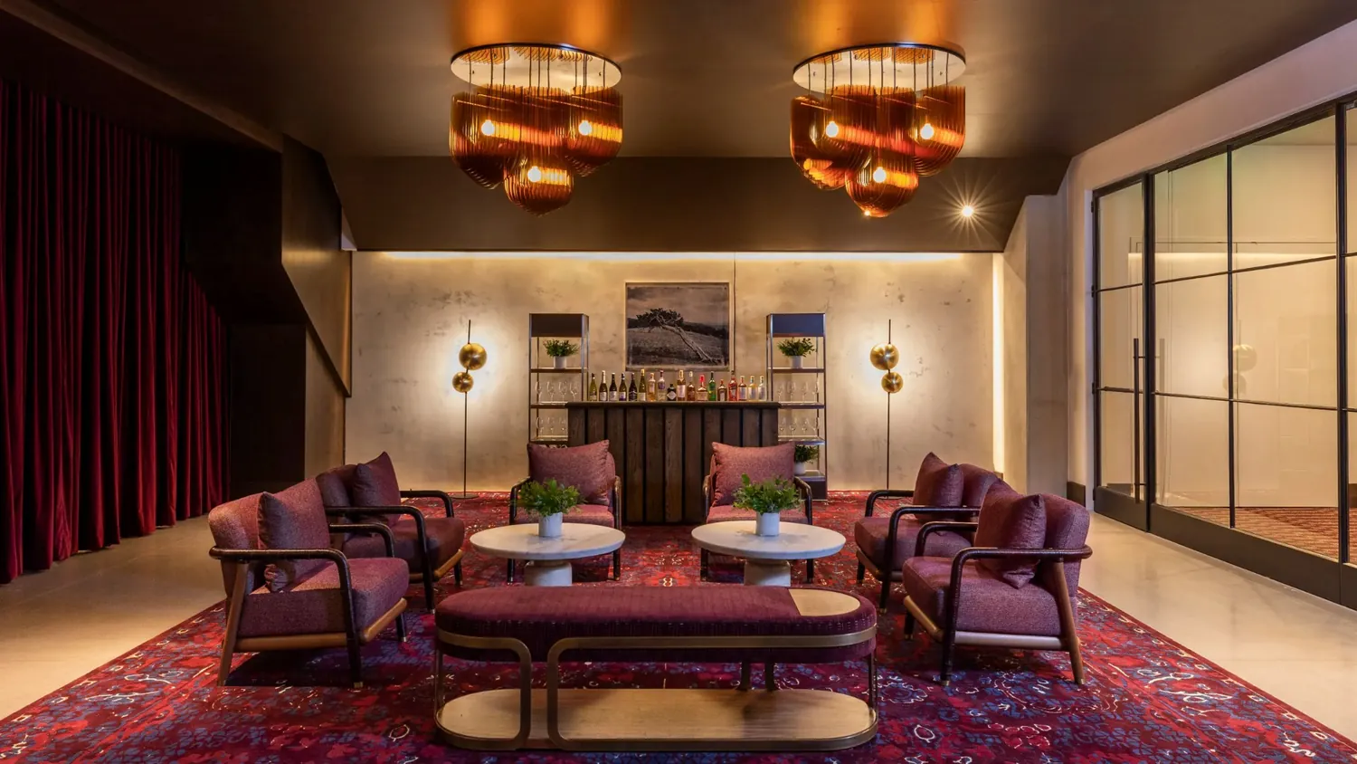 Thompson Hotel interior designed by Form + Function + Design, view 18