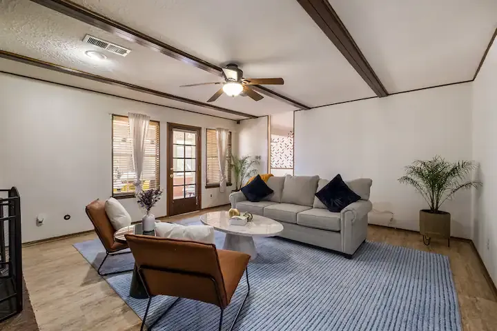 Home in Albuquerque, New Mexico short-term rental designed by Form + Function + Design, view 1