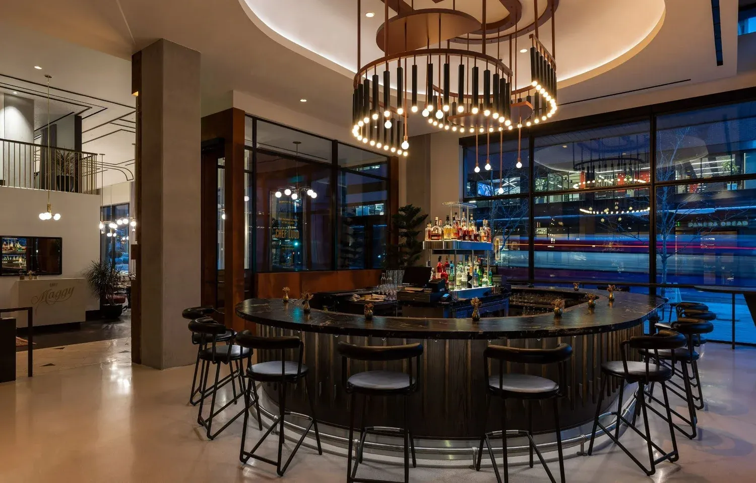 Thompson Hotel interior designed by Form + Function + Design, view 6