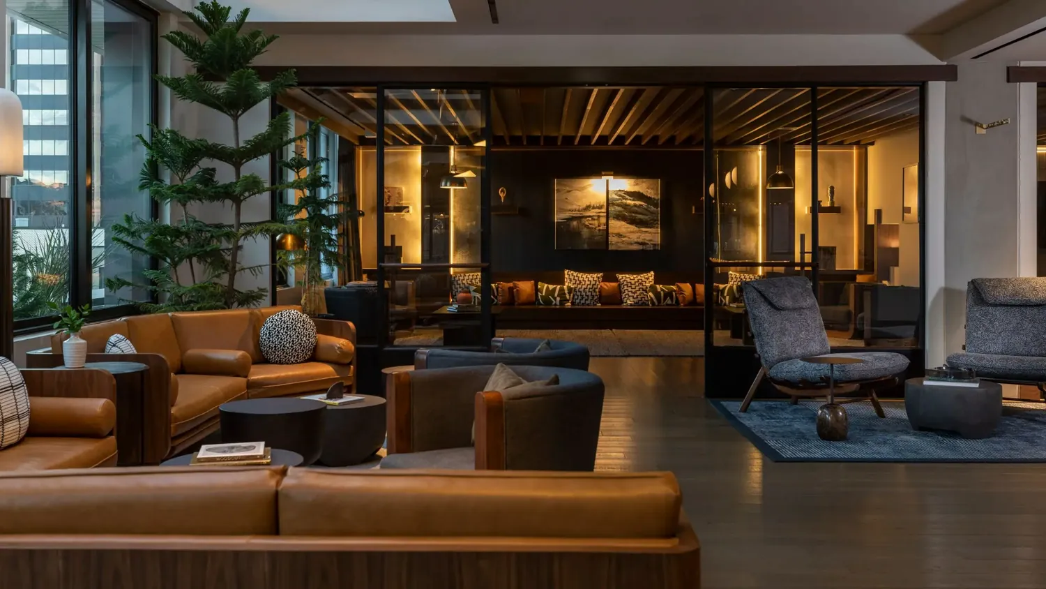 Thompson Hotel interior designed by Form + Function + Design, view 11