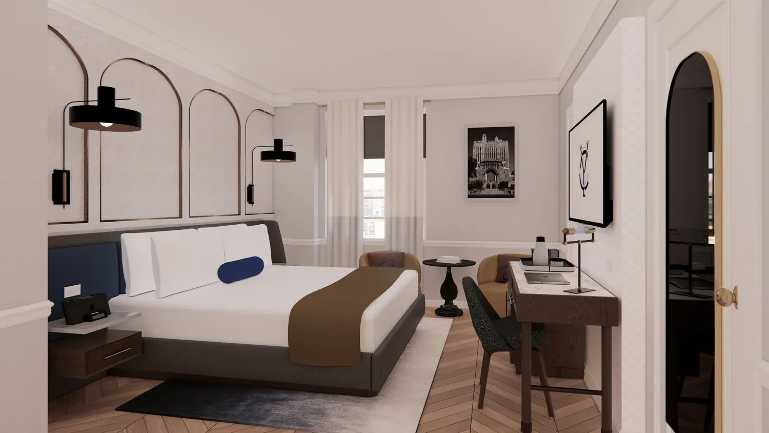 Yale Club, New York, NY interior designed by Form + Function + Design, view 1