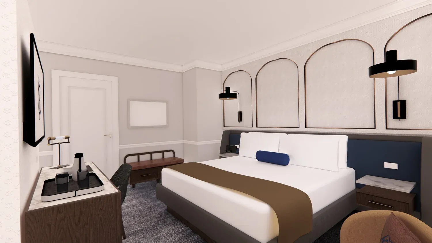 Yale Club, New York, NY interior designed by Form + Function + Design, view 4