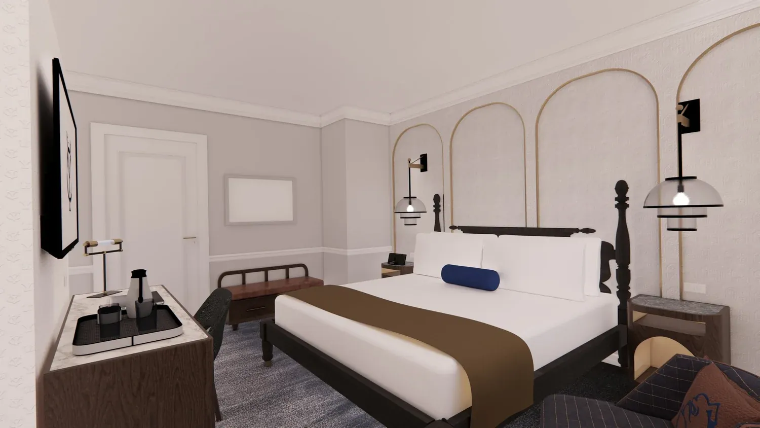 Yale Club, New York, NY interior designed by Form + Function + Design, view 10