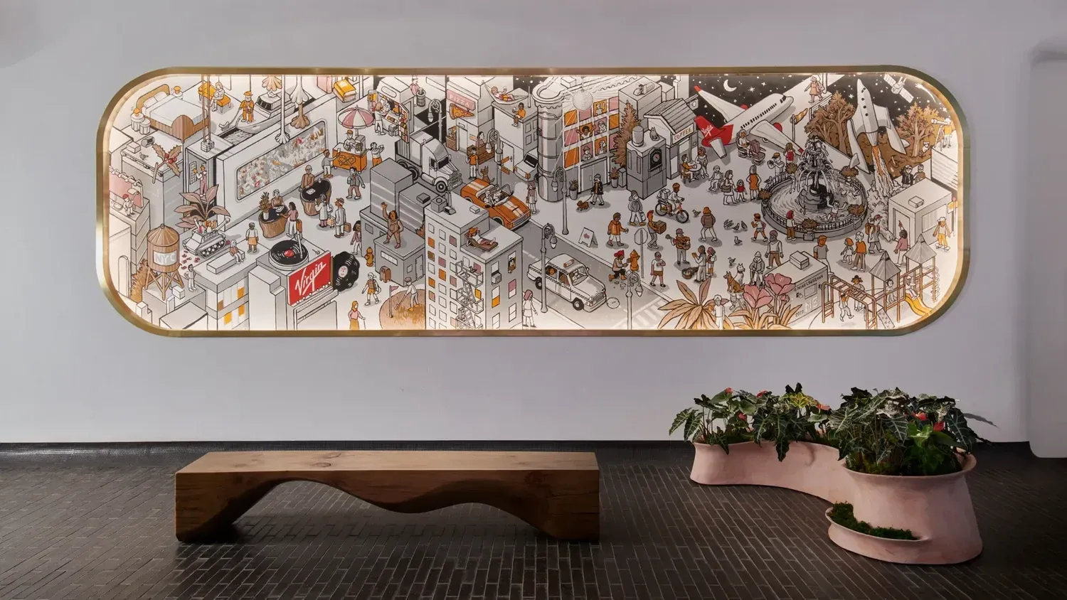 Boutique hotel interior detail by Form + Function + Design