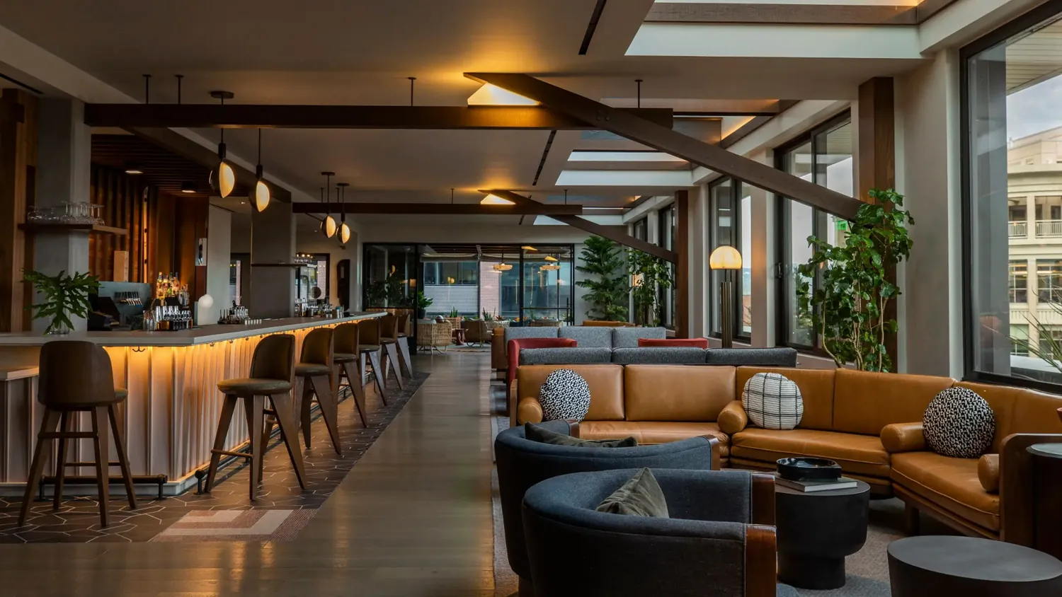 Thompson Hotel interior designed by Form + Function + Design, view 12